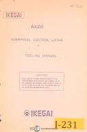 Ikegai-Ikegai AX20, NC Lathe Tooling Manual-AX20-01